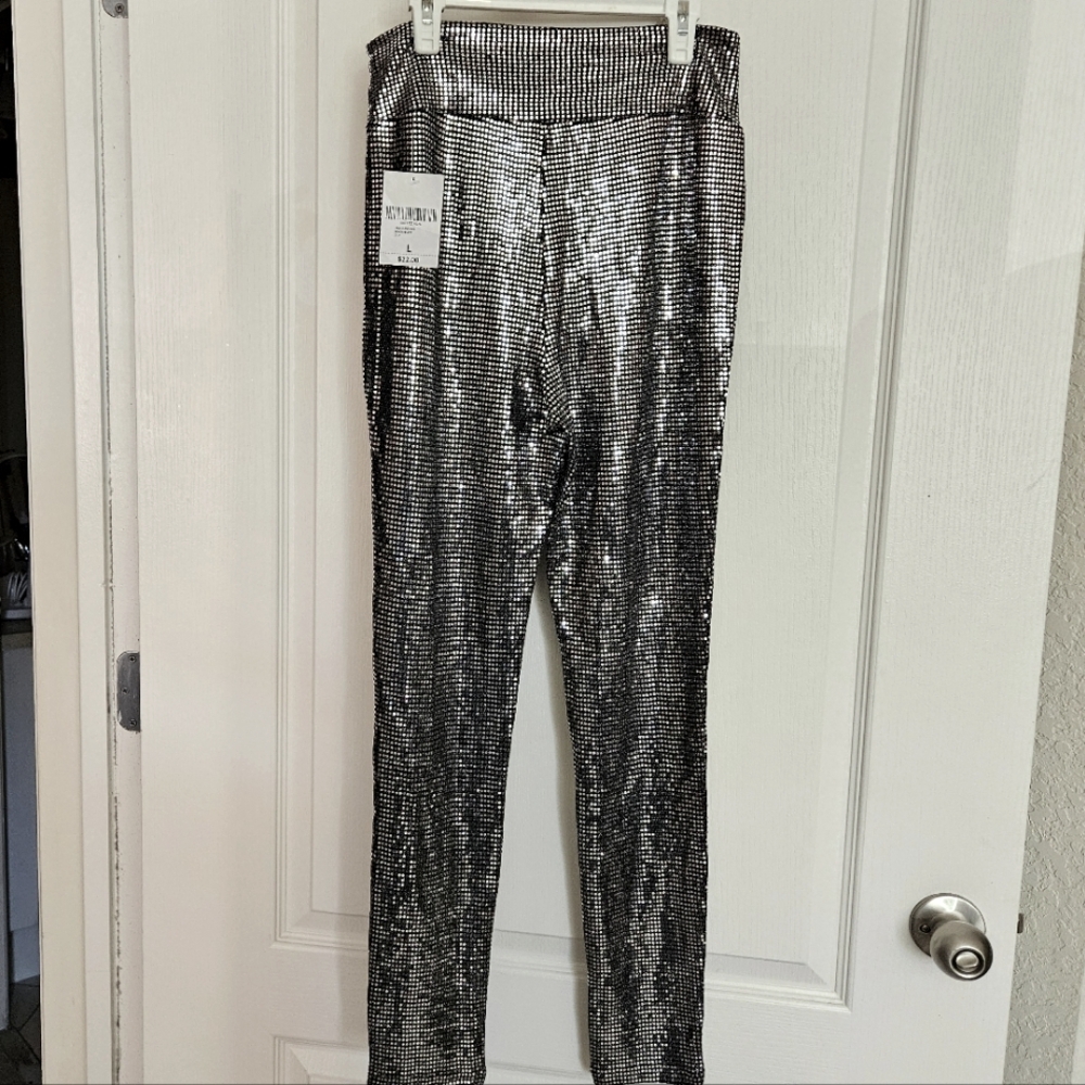 Silver Sequin Leggings NWT Forever 21